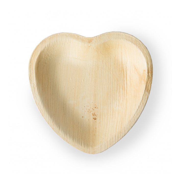 HEART & OVAL SHAPE ARECA LEAF PLATES