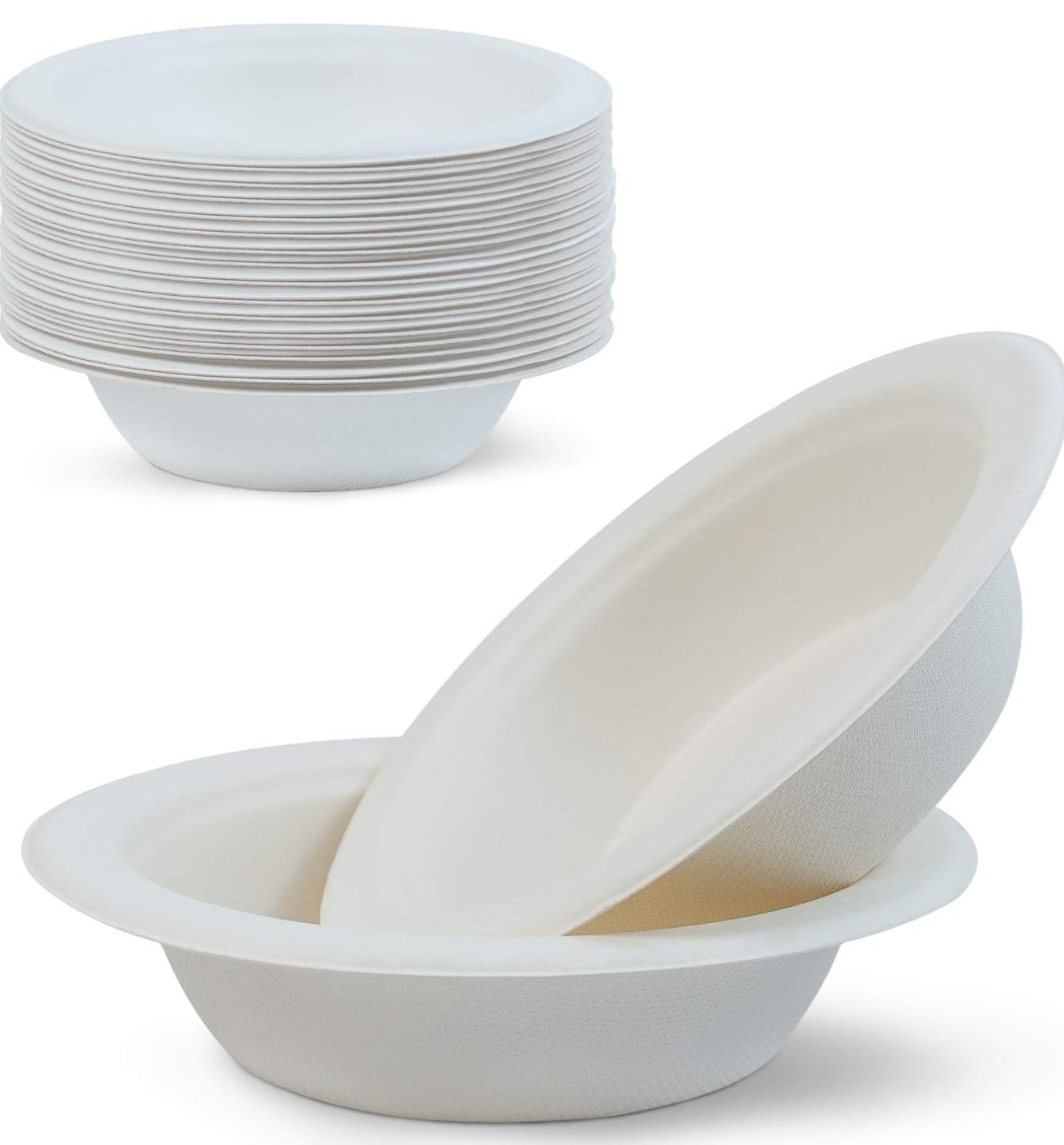 ROUND SUGARCANE BAGASSE BOWLS